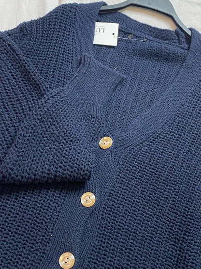 Navy Blue Trico Jacket