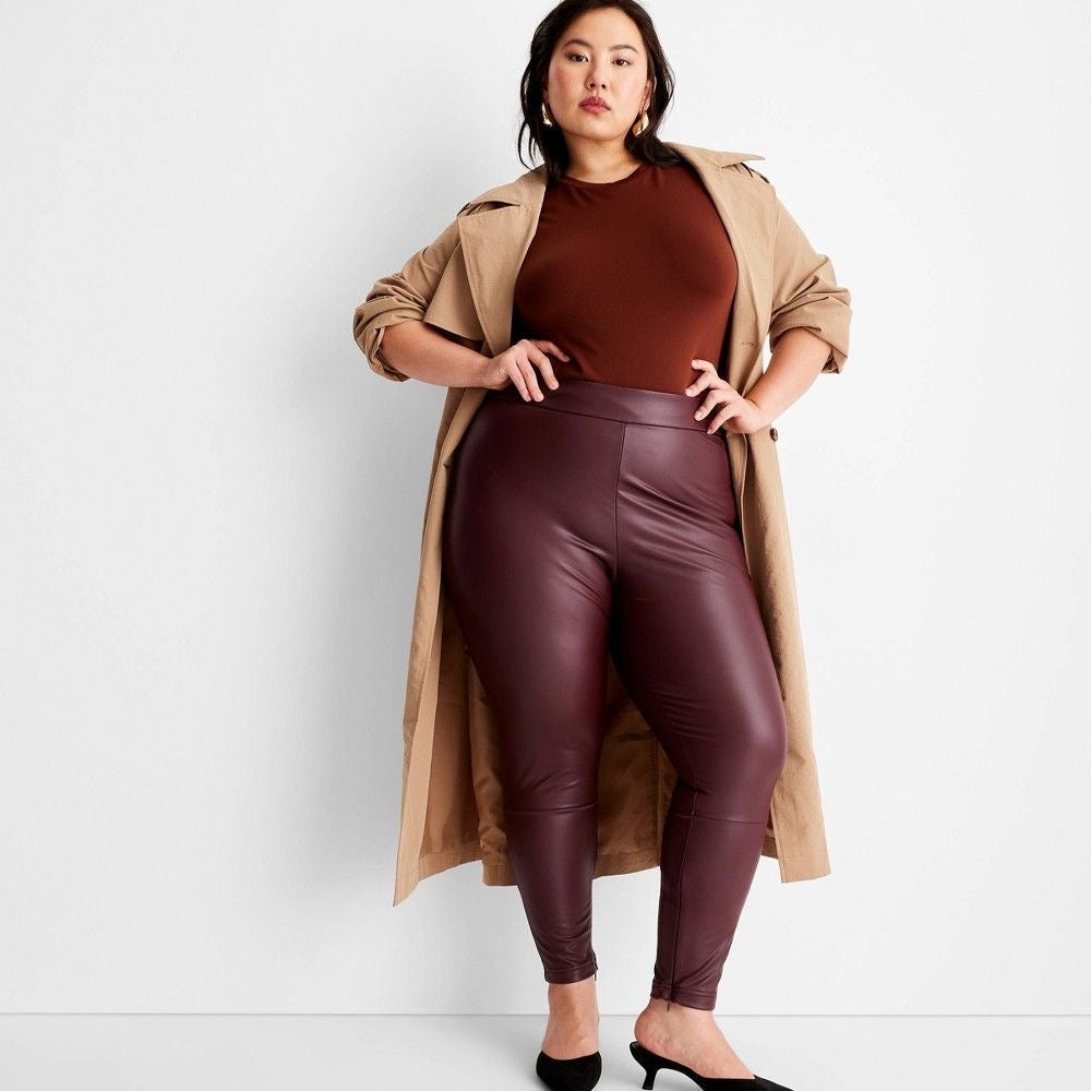 Fleece Leather Borhndi Legging