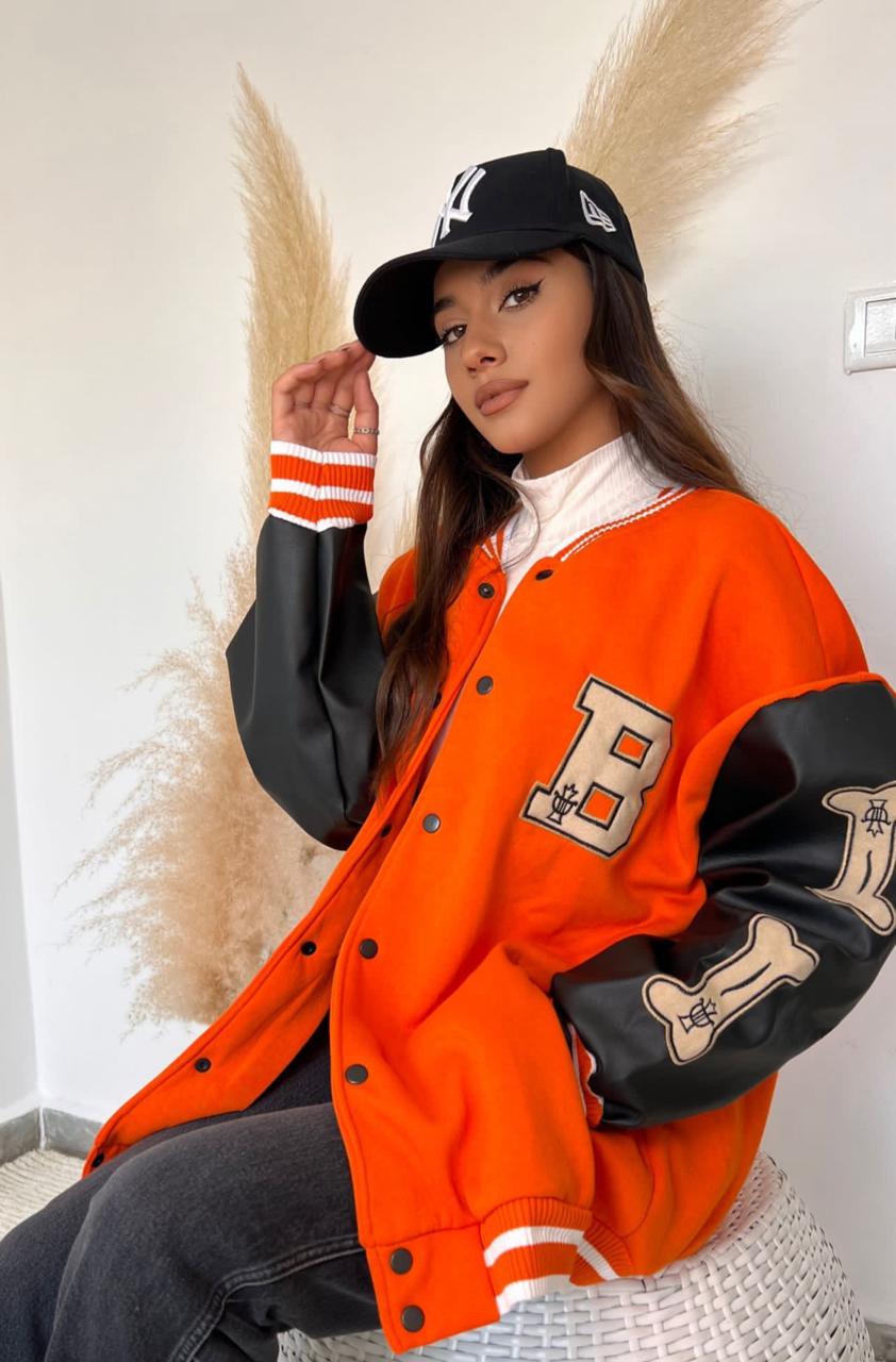 Bone Varsity Jacket