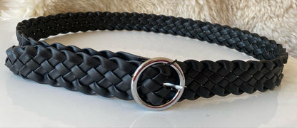 Thick Beige Braid Belt