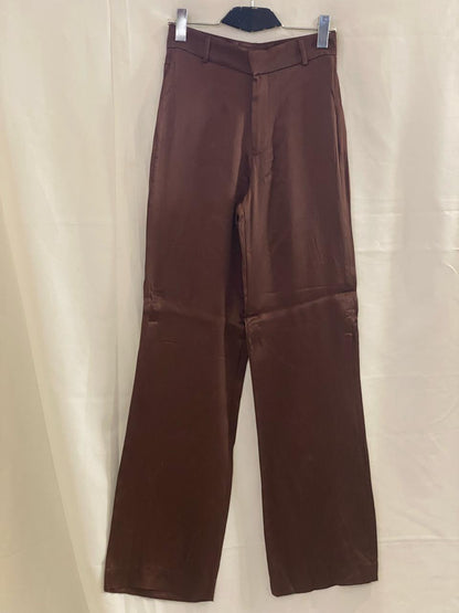 Brown Satin Pant