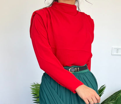 red xuxa blouse