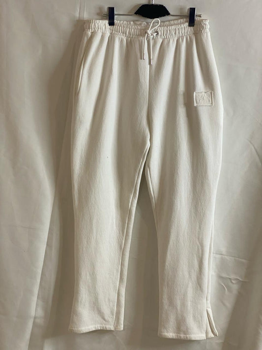 White Wideleg Sweatpant