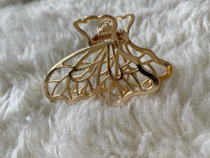 Gold Butterfly Clips