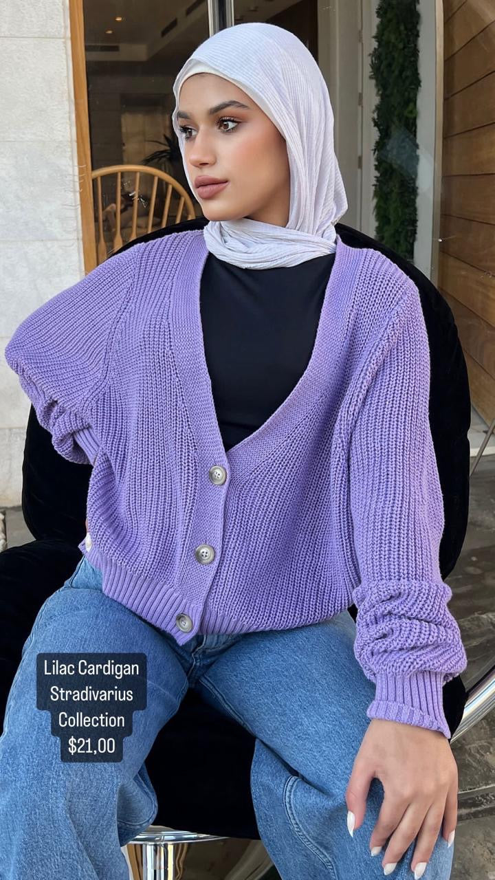 Purple Cardigan