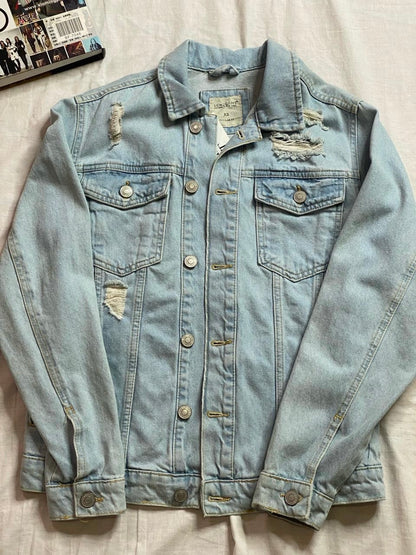 Destroyed Light Jeans Jacket