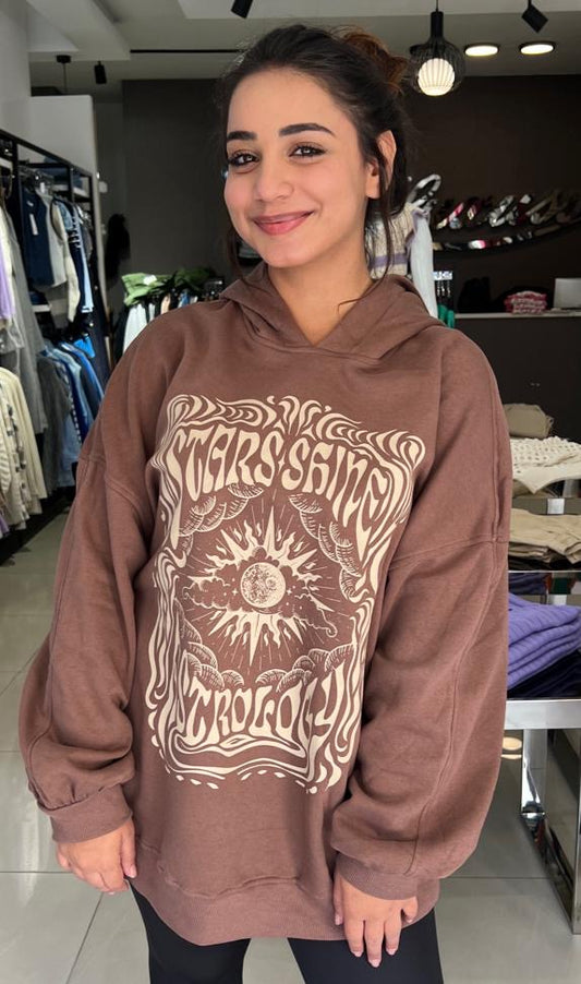 Brown Oversized Hoodie