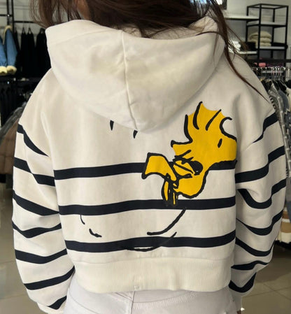 Snoopy Cropped Hoodie